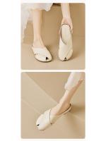 Pantuflas de Media Caña para Mujer Estilo Perezoso, Un Solo Paso, Plano, Talla Grande, Para Verano, Para Exteriores - details 1