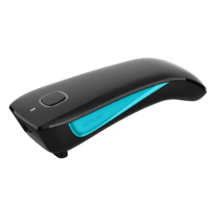 NETUM Escáner de Barra de Láser Bluetooth C830 Portátil, Luz de LED, Compatible con Smart Phone, Tableta, PC Monitor y Impresora - 1