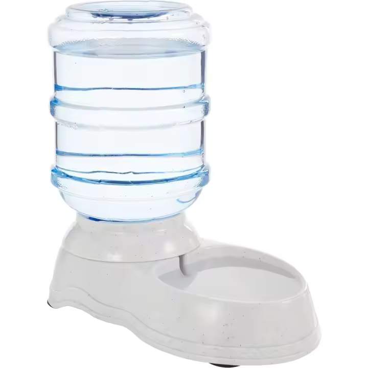 AmDispensador de agua, Perros y gatos, 3.8 litros (1 galón), Pequeño, Transparente - 1