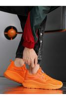 Zapatillas de correr con plataforma para hombre Zapatillas naranjas transpirables de punto informales a la moda Zapatos antideslizantes para deportes al aire libre - details 20