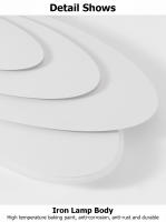 [1 año de garantía] TOMAX Luz principal de la sala de estar Lámparas redondas de dormitorio Arte minimalista Luces de techo Diseño minimalista moderno Luz de techo inteligente - details 20