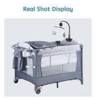 PANGDUBE-cuna multifuncional para bebé de 0 a 3 años, cama para recién nacido de 104x76cm, cunas con cambiador, Corralito, cama para dormir - details 10