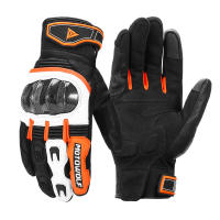 Guantes de Motocicleta de Cuero de Alta Calidad Touch Screen de Dedos Completos - details 8