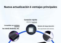 Kit Teclado y Ratón Bluetooth 5.3 Español - Diseño Ultradelgado 7", Teclado Silencioso con Carga Rápida 44 Días, Ratón Portátil Metalizado - Compatible iOS/Android/Windows para Oficina y Hogar - details 2