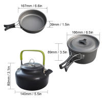 Cocina de Camping Plegable Set de Utensilios de Cocina al Aire Libre Resistente al Calor Equipment Saving Space para 2-3 People Picnic - details 6
