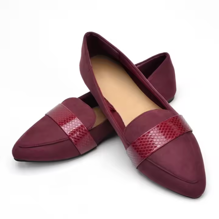 Zapatos de tacón de huevo de estilo europeo-americano Zapatos de mujer de suela suave y gruesa, patrón de oveja de primavera, tacón plano y no profundo - 1