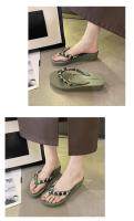 Nuevas Sandalias de Verano para Mujer 2025 Diamantes de Imitación, Estilo Playero, Viento, Moda, Talón Inclinado, Antideslizantes - details 6