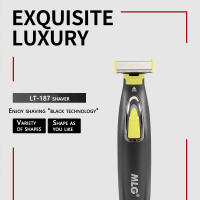 Afeitadora eléctrica para cara y cuerpo para hombres, máquina de afeitar lavable, recortadora de barba y cuerpo, bola seca húmeda, recargable - details 1