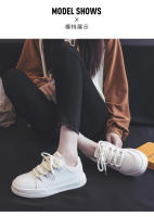 Zapatos Pequeños blancos de nueva versión coreana para niñas, calzado deportivo informal, con aumento de altura, a la moda - details 8