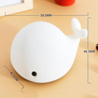 Luz Nocturna recargable por USB para niños, Animal de silicona suave, dibujos animados, Ribbot, perro Panda, ballena, Delfín, regalo para niños - details 20