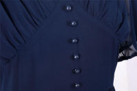 Elegante vestido de fiesta largo de gasa con cuello en V, mangas cortas tipo farol y color sólido para mujer, verano. - details 12