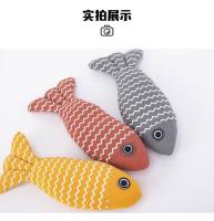 Juguetes para gatos Catnip Fish Teaser Cat Stick Self-Hi Aburrimiento Simulación Pez Gato Moliendo Dientes Suministros para mascotas - details 6