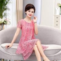 Vestido casual de verano con manga corta y cuello redondo, estampado floral, vestido de fiesta elegante, ropa de mujer hasta 5XL - details 3