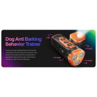 Controlador de perro recargable con linterna LED, dispositivo ultrasónico antiladridos, tapón de ladridos de tres cabezas para entrenamiento, novedad de 2025 - details 0