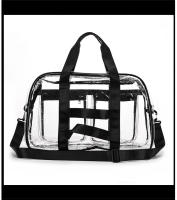 Bolsa de viaje transparente de PVC, bolsos de hombro tipo bandolera portátiles para deportes, senderismo al aire libre, natación, compras, bolso transparente - details 12