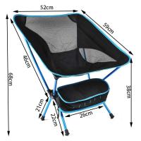 Silla plegable inteligente para acampar al aire libre, silla ligera para pescar en la playa - details 1