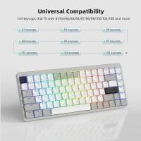 Teclas PBT de perfil bajo 143, teclas retroiluminadas con brillo RGB para teclado nical 60% 61/87/104 Cherry Gateron MX Gamer - details 4