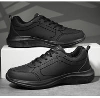 Zapatillas de deporte de cuero de alta calidad para hombre, zapatos informales impermeables, zapatillas ligeras para correr al aire libre, Tenis deportivos, zapatos planos masculinos - details 24