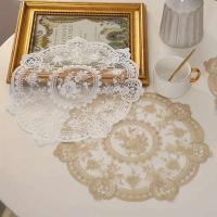 Posavasos de café personal ENCE francés vintage, mantel bordado romántico, alfombra de mesita de noche europea rústica INS - details 6