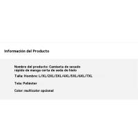 Top de hielo de manga corta para hombre, ropa de verano, transpirable, con protección solar UPF50 + - details 0