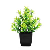 Mini bonsái Artificial, planta falsa con maceta, adornos en maceta, planta Artificial de eucalipto en maceta, decoración de jardín - details 13