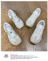 Cuero nuevos zapatos de entrenamiento moral deportivo de fondo plano zapatos blancos casuales para mujer - details 27
