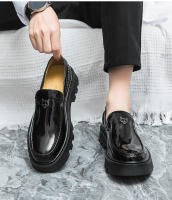 Plataforma de moda para hombres que aumenta los mocasines club nocturno estilista zapatos de moda. - details 10