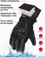 Guantes De Moto Invierno Frio Impermeables Y Térmicos Táctil - details 2