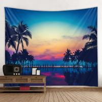 Tapiz de playa Tropical nórdico, Mandala colgante de pared Hippie, decoración de dormitorio, tapiz psicodélico, tapiz bohemio, 6 tamaños - details 0