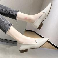 Moda de Zapatos Plano para Mujer 2025 Puntas de Cabeza Afiladas, Depósito Bajo, Zapatos de Cuero Suave, Estilo Primavera y Otoño - details 3