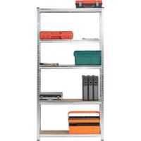 Estanterías Metálicas de Acero Galvanizado con 5 Baldas de MDF, Plata, 180x90x40cm Pack de 2 - details 17