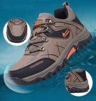 Zapatillas De Deporte Para Hombre, Botas De Montañismo, Botas De Senderismo De Cuero Impermeables, Zapatos Cálidos De Invierno Para Hombre, Botas De Nieve, Zapatos De Trekking Al Aire Libre - details 3