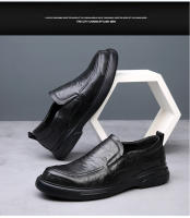 Nuevos zapatos de cuero para hombres, calzado informal, transpirable, de negocios, con pedal - details 17
