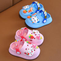 Sandalias para niñas, bebés de conejo antideslizantes con suelas suaves para uso interior de verano, zapatillas frescas de suela blanda para niños - details 2