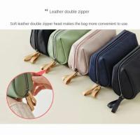 Bolsa de cosméticos de estilo coreano para mujer, bolsa de aseo impermeable, organizador de maquillaje, novedad de 2024 - details 14