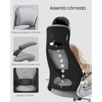 Escritorio Malla con reposacabezas Mecanismo sincronizad y Altura Ajustable Negro - details 12
