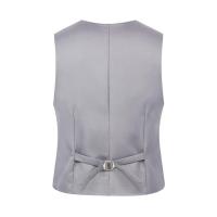 Chaleco de traje de Color puro para hombre, chaleco de negocios ajustado de un solo pecho, chaleco Formal con cuello en V para hombre, chaleco para hombre - details 21