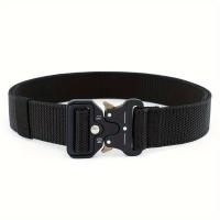 Cinturón táctico para hombre para caza al aire libre, cinturón multifuncional para combate y supervivencia, cinturón deportivo de nailon de lona de alta calidad para hombre - details 2