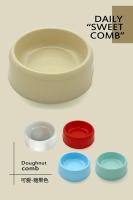 Solid Color Pet Bowls Cat Bowls Candy-Colored Lightweight Plastic Single Bowl Small Dog Cat Pet Bowl Pet Feeding Water Bowl - details 3