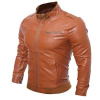 Chaqueta de Cuero para Motocicleta para Hombres 2025 Ajuste Delgado, Ropa Exterior Ligera - details 7