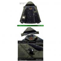 Chaquetas de esquí para hombre，Impermeable con forro polar cálido，Con tapa a prueba de viento，Adecuado para Senderismo y viajes - details 7
