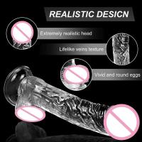 Plug de Anus y Vagina de Gelatina Suave Transparente Juguete Sexual Realista de 4 Tamaños para Mujeres Hombres Salud Sensual - details 5