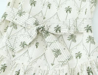 TRAFZA-vestido plisado de manga corta para Mujer, ropa informal con estampado de lazo, elegante, estilo bohemio, con cuello en V, para verano - details 5