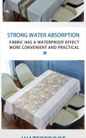 JIOM Table Cloth Table Mantle Waterproof Cover Outdoor Dining Table Cloth 4/6/8/10 seater - details 5