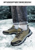 Zapatos de Senderismo Invierno para Hombres Botas Cálidas Exteriores para Acampar Antichoque Zapatillas de Escalada con Cordones - details 16