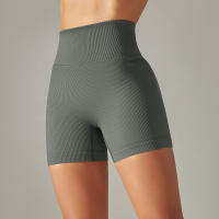 Hamidou-pantalones cortos deportivos de Yoga para mujer, mallas sin costuras para correr, ciclismo, cintura alta, entrenamiento, gimnasio, Verano - details 40