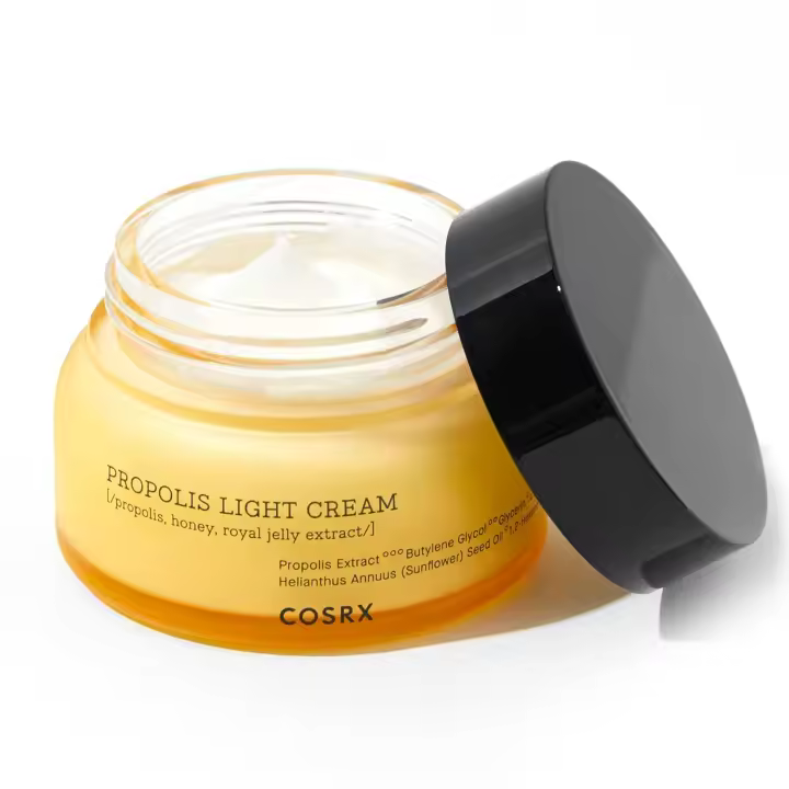 COSRX Crema ligera de propóleo de ajuste completo, 2.19 fl.oz / 65 ml, propóleo 64.5%, hidratante diario de día y noche, cuidado de la piel coreano, no probado en animales, sin parabenos - 1