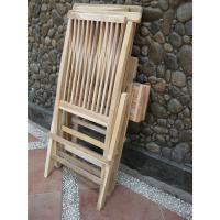 Conjunto de asientos de jardín de tres piezas de madera de teca, silla plegable y mesa plegable cuadrada de aproximadamente 40 x 60 cm - details 5