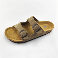 Sandalias al aire libre de una palabra, zapatos de playa, zapatos de hombre, zapatos de mujer, zapatillas de cuero genuino, verano bajo - details 43