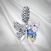 Abalorio de Plata de Ley 925 con forma de mariposa, colgante de 3mm, joyería Original, 2022 - details 27